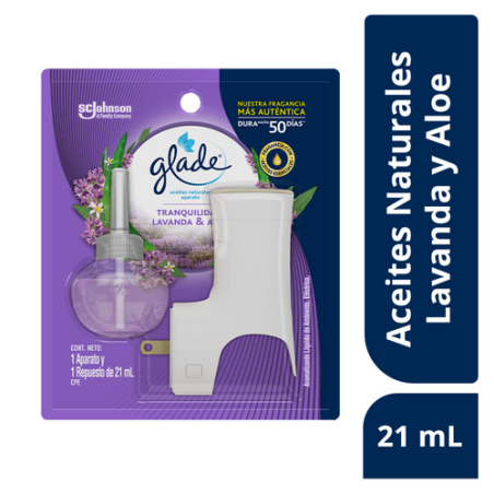 GLADE ACEITE AP+REP LAVANDA & ALOE 21ML 12