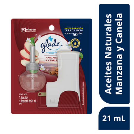 GLADE aceite ap+rep MANZANA Y CANELA 21ML12