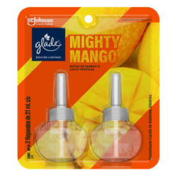 GLADE ACEITE REP X2 MANGO 42ML 12