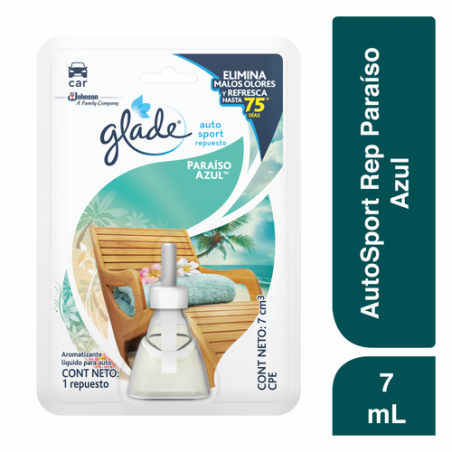 GLADE AUTOSPORT REP X1 PARAÍSO AZUL 7ML X12