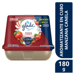 GLADE CUBO MANZANA CANELA180G X12