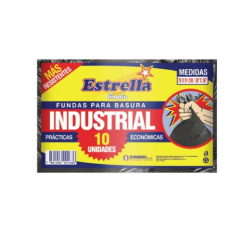 ESTRELLA FUNDA de basura INDUSTRIAL 10 X 70
