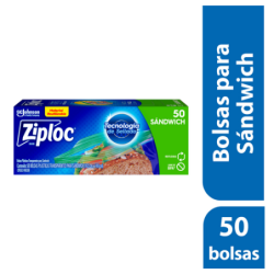 ZIPLOC FUNDAS PARA SANDWICH 50 un 12