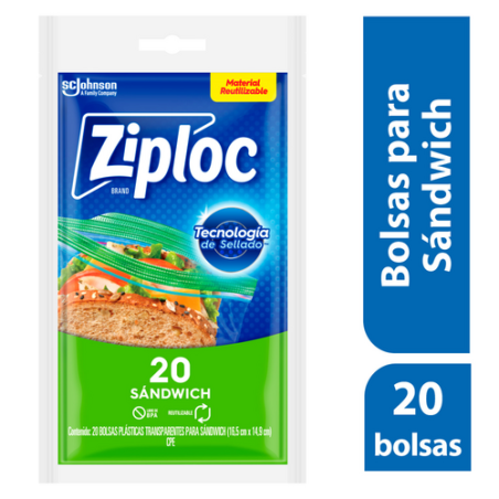 ZIPLOC ECONOPACK SANDWICH 20 UN 1X12