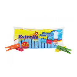 estrella PINZAS PARA ROPA 24 X6x72