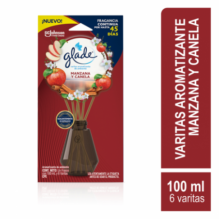 GLADE VARITAS MANZANA CANELA 100ML12