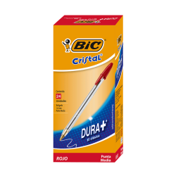 BIC BOLIGRAFO DURA+ ROJO X24 x50