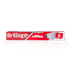BRILLIANT PAPEL ALUmINIO 8M X24