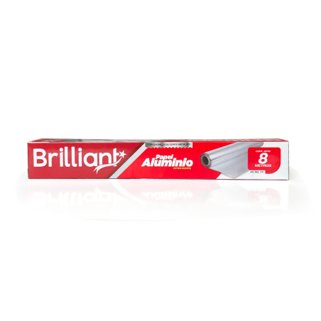 BRILLIANT PAPEL ALUmINIO 8M X24